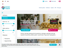 Tablet Screenshot of booking.akvapark.lt
